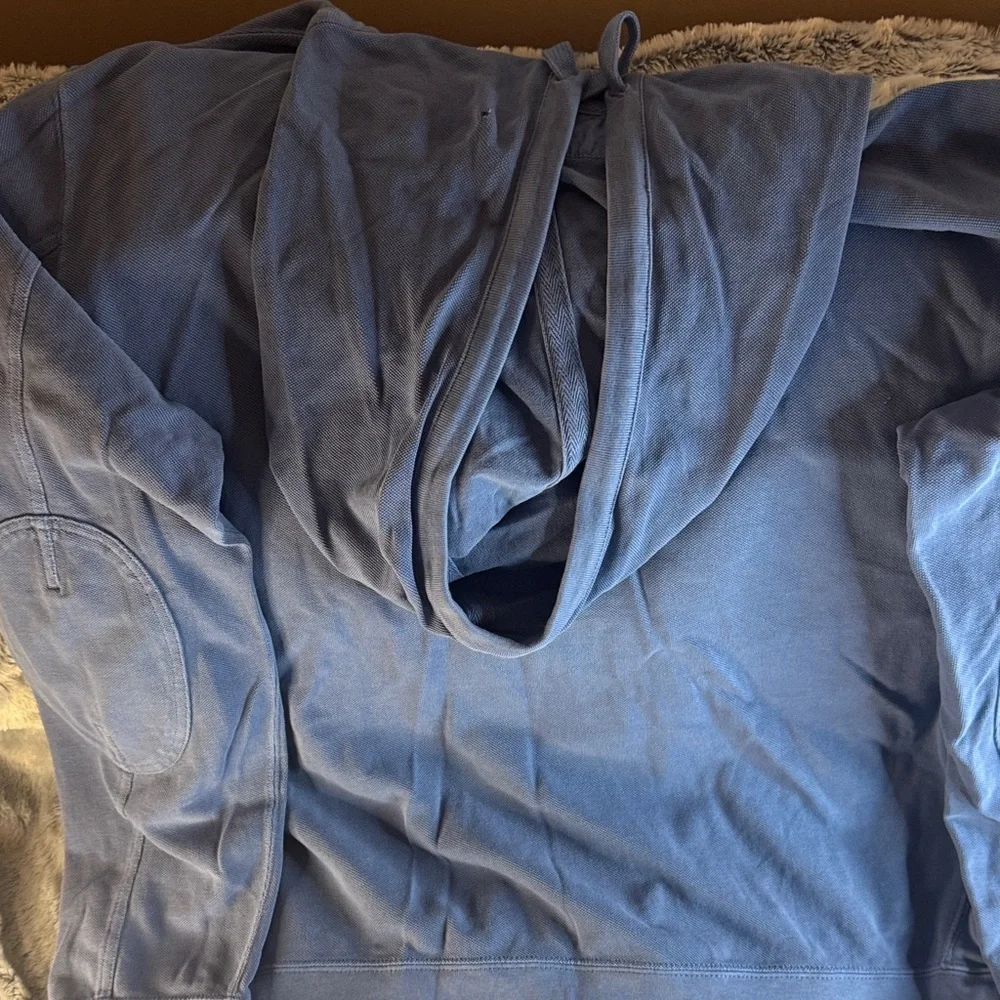 Polo by Ralph Lauren Light Blue Henley Sweatshirt Hoodie